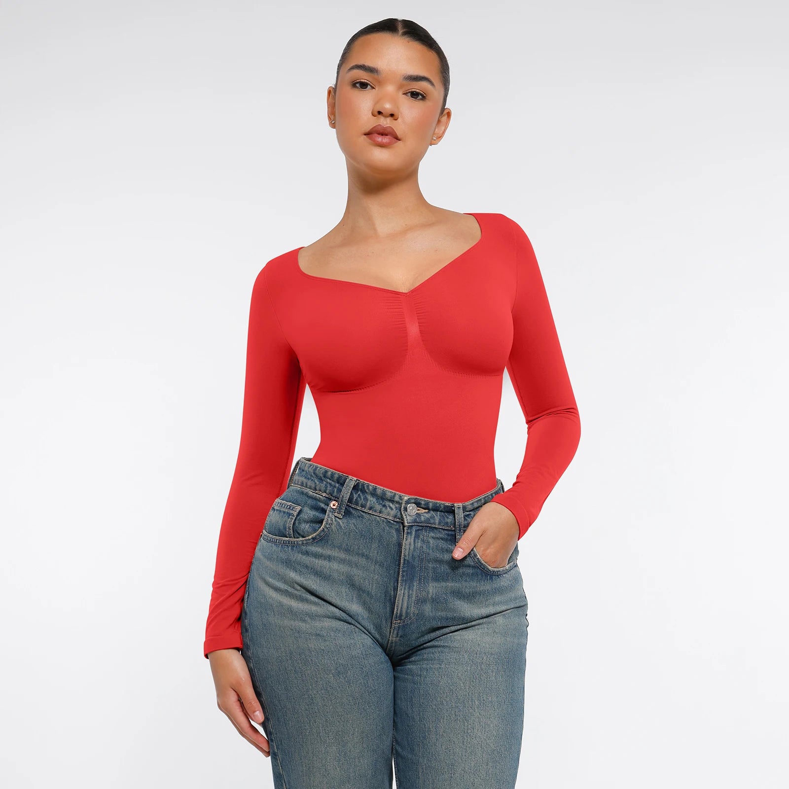 Bodysuit Shapewear Longsleeve mit Slip