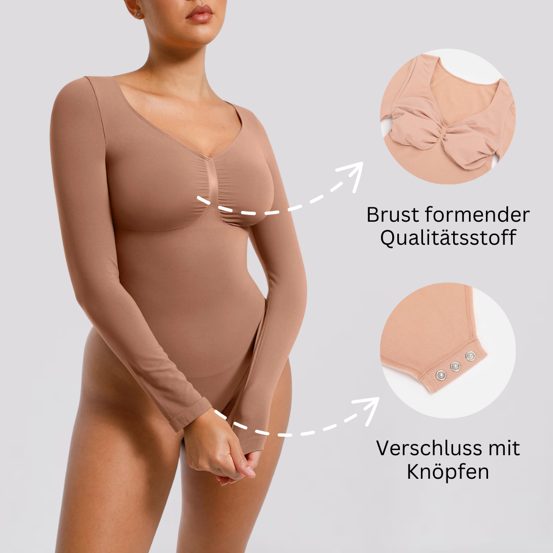 Bodysuit Shapewear Longsleeve mit Slip