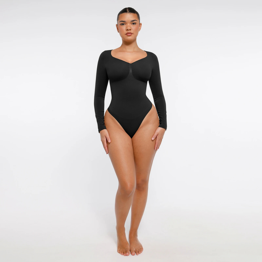 Bodysuit Shapewear Longsleeve mit Slip