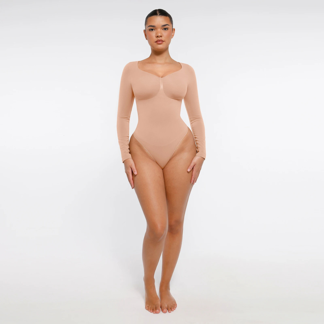 Bodysuit Shapewear Longsleeve mit Slip