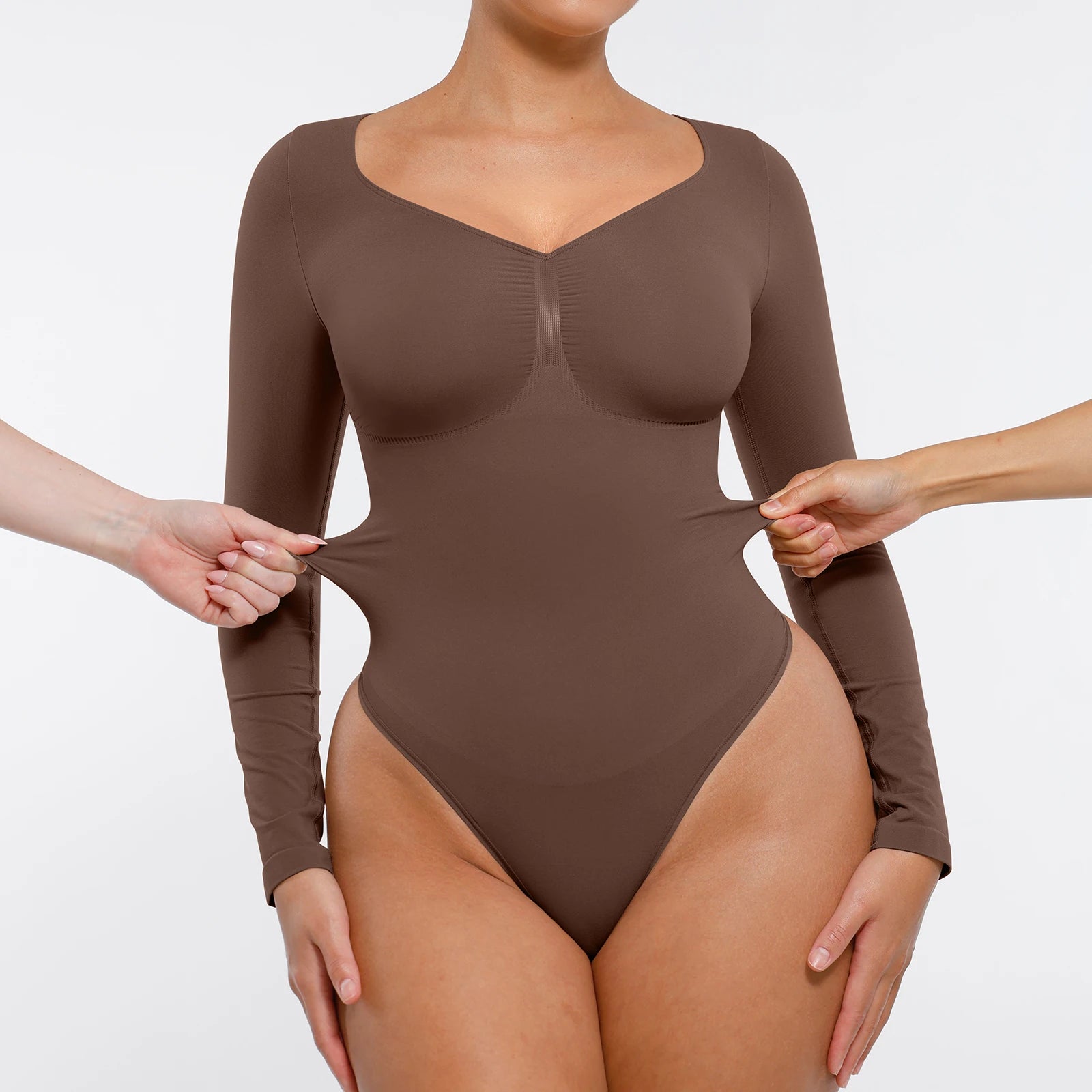 Bodysuit Shapewear Longsleeve mit Slip